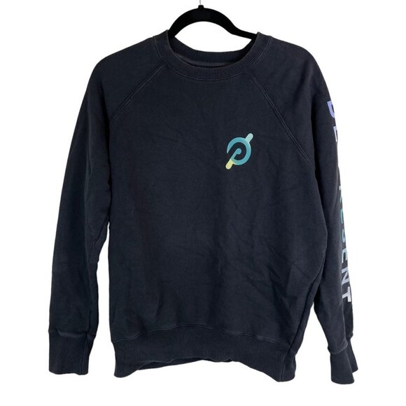 Peloton Spiritual Gangster Ombré Classic Crewneck Sweatshirt Black Size S - Picture 2 of 7
